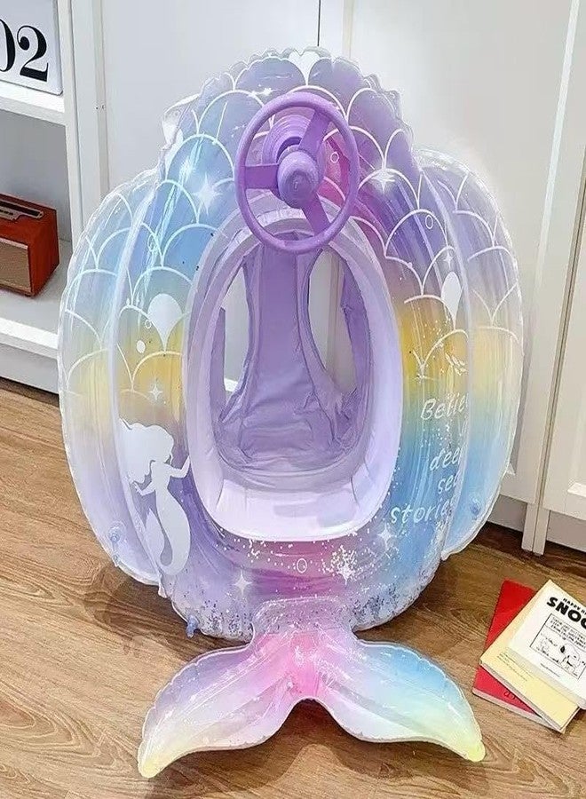 Suicune Baby Swimming Float Swim Ring Cute Floaties with Seat and Handle Pool Floats Toys Fun Water Raft Lounge Party Supplies for Infant Toddler Kids Children - Image 1